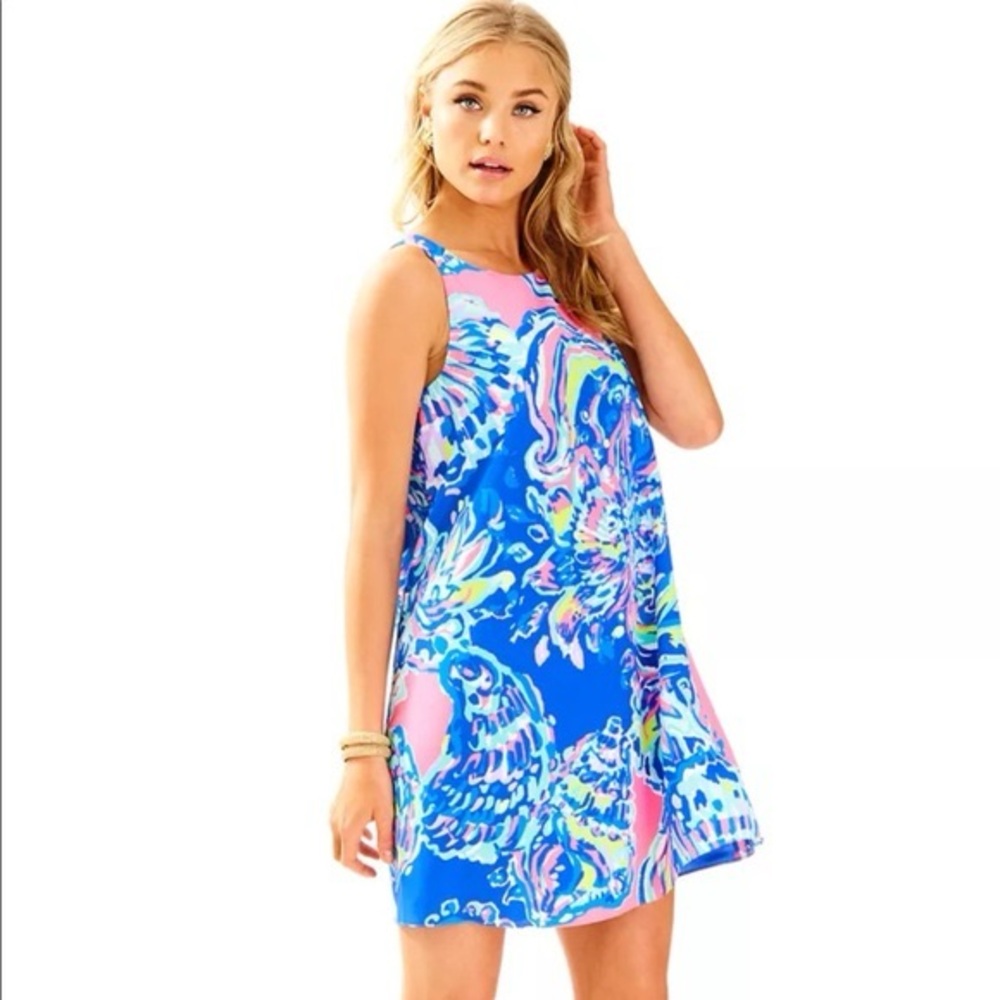 Lilly Pulitzer Blue and Pink Dress
